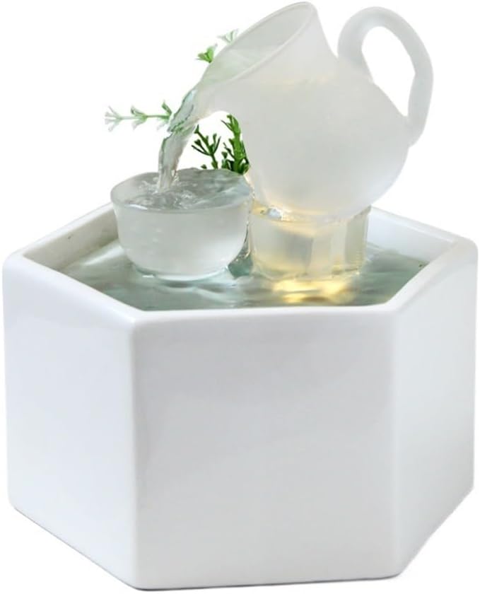 FMURY Running Water Fountain Porch Creative Office Decoration Desktop Circulating Ornaments