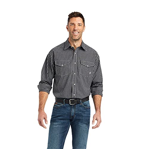 Image of ARIAT Men's Pro Series Kyrie Classic Fit Snap Front Shirt Black S