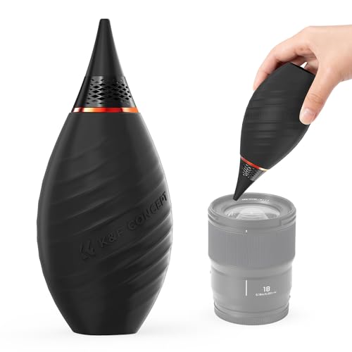 K&F CONCEPT Kit di Pulizia per Soffiatore di Polvere con Ugello Corto, Palla di Gomma, kit pulizia per DSLR/Proiettore/Fotocamera Reflex/Tastiera/Cellulare/Lenti/Filtro