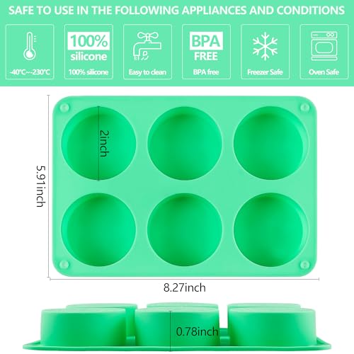 Image of Sidosir 3Pcs Oreo Cookie Chocolate Silicone Mold, 6-Cavity Round Cylinder Oreo Chocolate Cover Molds for Candy, Silicone Baking Molds for Mini Cakes, Jelly