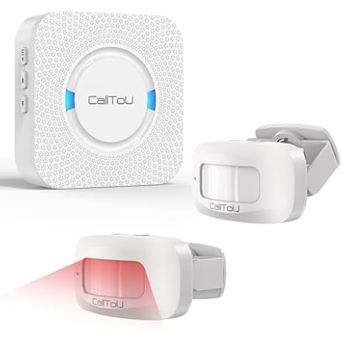 CallToU Bed Sensor Alarm and Fall Prevention for Elderly/Dementia/Patient Wireless Caregiver Pager Motion Sensor Alarms System Motion Detector Alert Monitor System 500+FT, Bed Alarm for Elderly Adult Cover