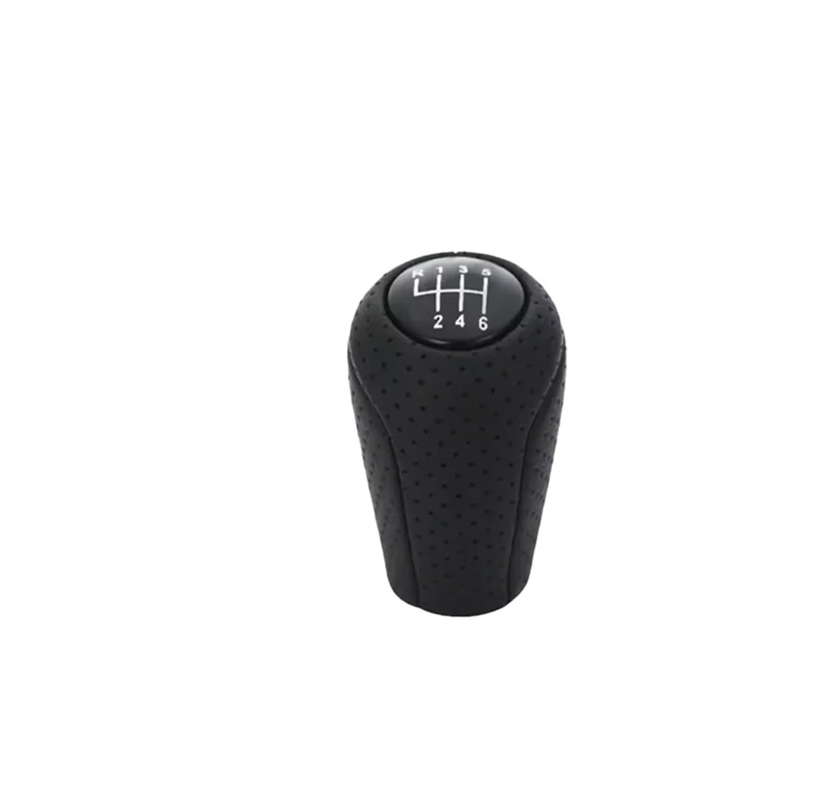 Ouvecr With Hole 6 Speed Car Shift Gear Knob Handle For Mazda 3 Bk Bl 5 Cr Cw 6 Ii Gh For Cx-7 Er For Mx-5 Nc Iii 5/6 Speed Lever Ball Leather Gear Shift Knob Car Accessories Gear Shift Cover(With Hole 6 Speed)