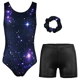MODAFANS Leotards for Girls Gymnastics with Matching Shorts Ballet Dance Set Athletic Leotards with