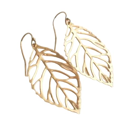 Leaf Shaped Gold Plated Earring (B0D8YKZ3F2) Amazon Price History, Amazon Price Tracker