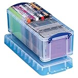 Really Useful Box Plastic Storage Box 6.5 Litre Clear