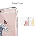 Unov Case Compaitble with iPhone 6s iPhone 6 Case Clear with Design Embossed Pattern Soft TPU Bumper Shock Absorption Slim Protective 4.7 inch (Great Wave)