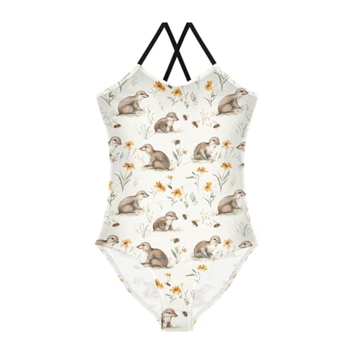 KLL Girl 1-Piecing Swimsuits Beach Swimwear Toddler Girls Swim Suit