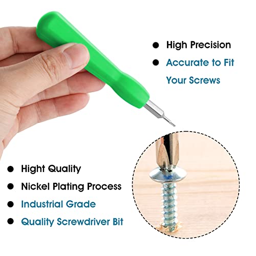 Single Precision Screwdriver Replacement, Double-Ended T6/T15 Torx Screwdriver Bit Set For Ps3/4/5, Switch, Xbox, Wii, Laptop, Macbook, Etc Green #TOP3