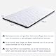 Amazon Basics Matratzen Topper 90 x 190 cm, 7 cm Höhe Gel-Schaum Matratzenauflage, weiß