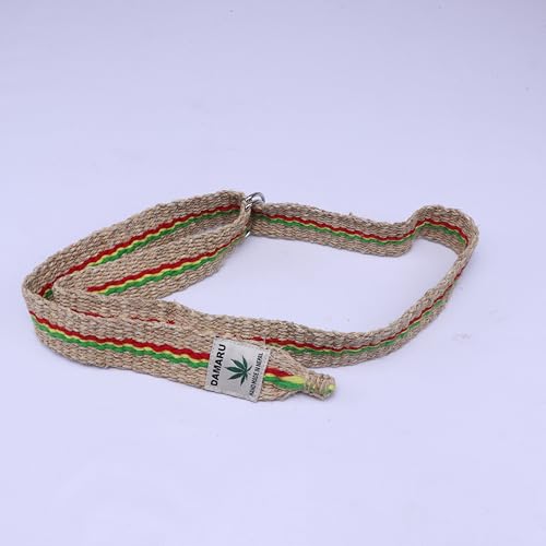 Damaru Hemp belt D ring belt Vegan festival belt Hip mens belt Jeans macrame belts Preppy unisex belt Belts canvas Womens belt Military Style2