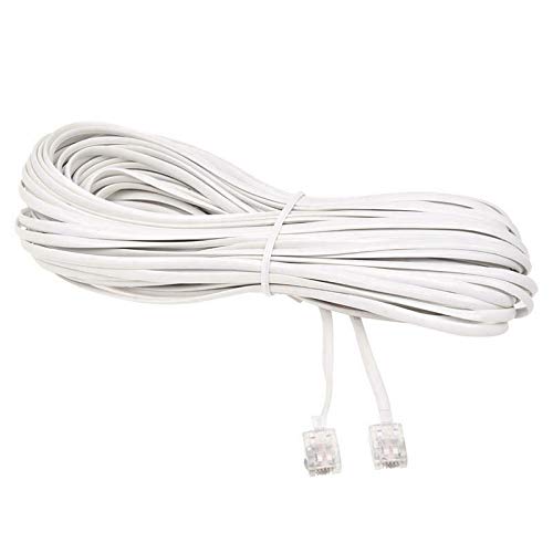 3NH® White Male 6P2C RJ11 Plug Telephone Fax Modem Line Cable, 14M for Landline U7R1-image-41