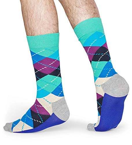 Happy Socks Argyle Sock Colorful and Fun Socks - for Men and Women - made with Cotton2
