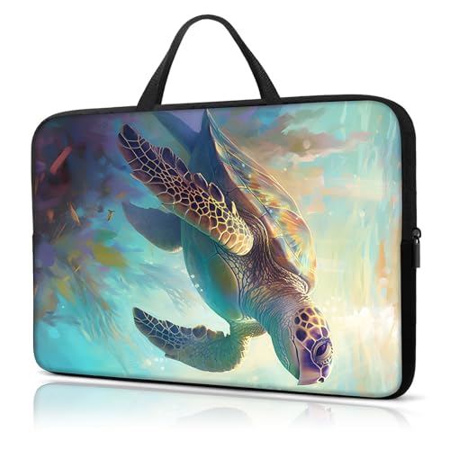 Funda para laptop 17 pulgadas con asa estampada miniatura 1