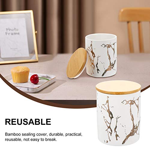 YARNOW Tea con Coperchio Imitazione di Marmo di