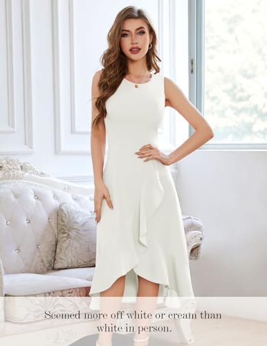 Image of DRESSTELLS Women's Cocktail Party Formal Wedding Guest Church Modest Prom Long High Low Evening Dress