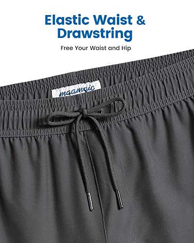 Image of maamgic 2 in 1 Mens Swim Trunks 7 Inch Swim Shorts Swim Suits Board Shorts
