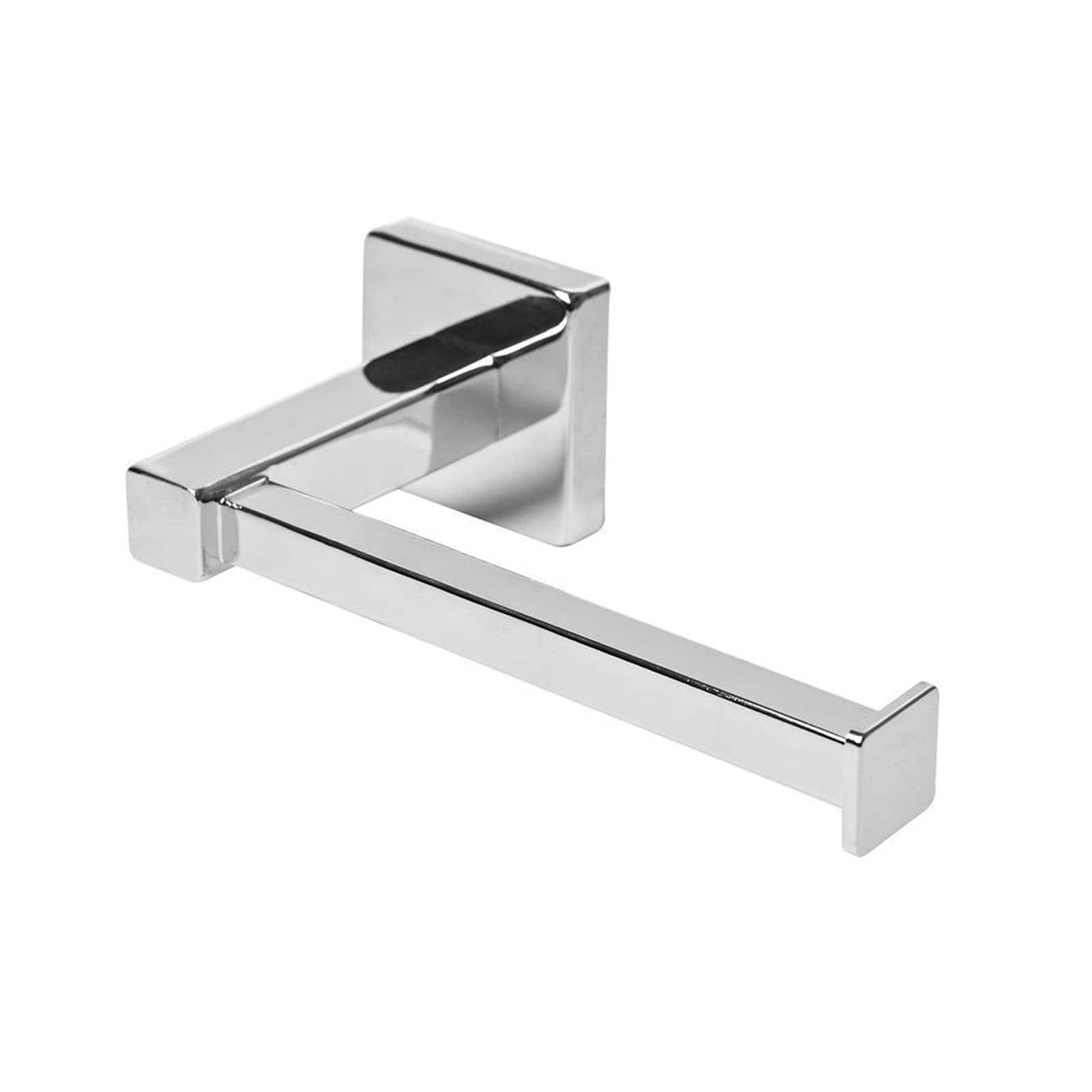 Sudemota Chrome Square Bathroom Toilet Roll Holder Wall Mounted Toilet Roll