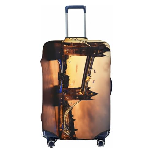 OAZCVBNN I Love London�v�����g ���j�[�N�ȃX�[�c�P�[�X�J�o�[ ���s�ו��J�o�[ �L�k���̂��鏝�h�~�f�U�C��, �u���b�N///�z���C�g, M