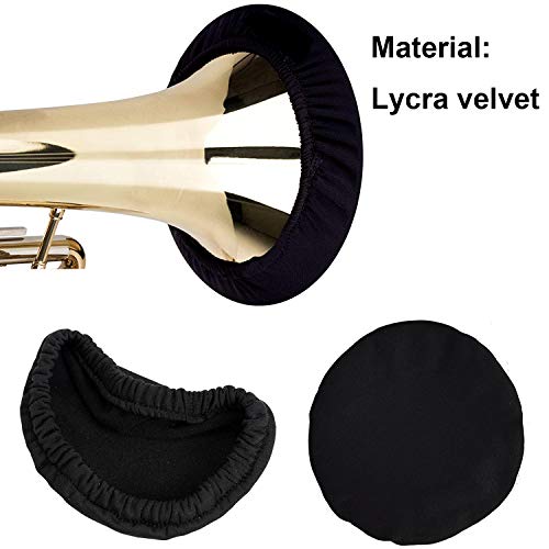 image for nanum 2-Pack Instrument Trumpet Bell Cover with Net Bag,Bell Cover for