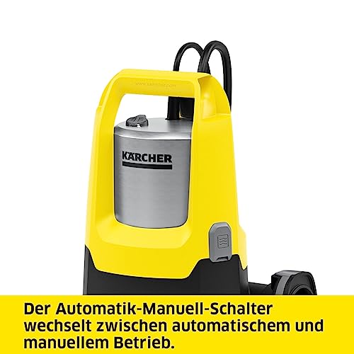 Kärcher SP 22.000 Dirt Level Sensor Schmutzwasser-Tauchpumpe, Fördermenge: 22.000 l/h, Eintauchtiefe: max. 7 m, Schmutzwasserpartikelgröße: max. 30 mm, Restwasserhöhe: 35 mm, Druck: 0,8 bar