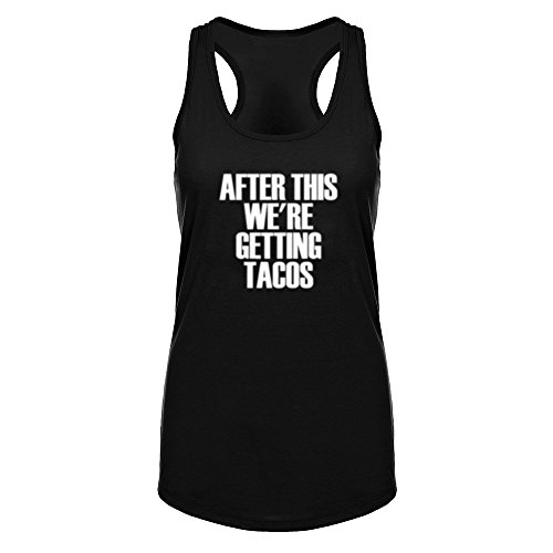 WINGZOO Womens Workout Tank Tops-Novelty Funny Saying Humor Fitness Gym Tacos Racerback Sleeveless