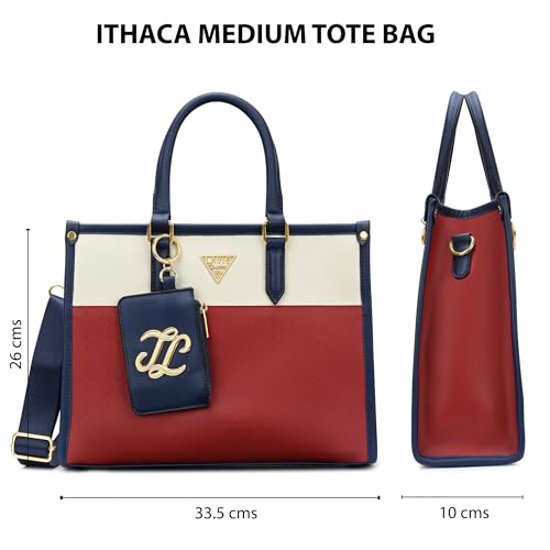 Image of Lavie Signature Women's Ithaca Colourblock Tote Handbag for Women | Tote Bag for Work | Ladies purse | Stylish Shoulder Bag | Gift for Women