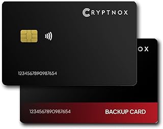 Lot de 2 portefeuilles cryptographiques ultra sécurisés | Stockage froid pour Bitcoin, Ethereum, Nfts et plus | Couplage biométrique, NFC crypté Tap-To-Sign | Fonctionnalité clé de sécurité FIDO2
