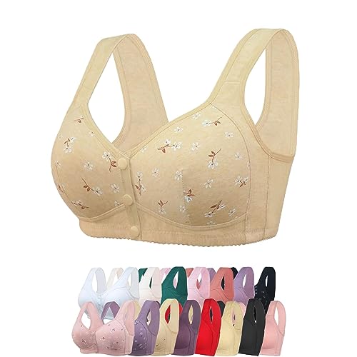 Image of Daisy Bra for Seniors, Front Snap Closure Bras, Front Snaps Daisy Bras for Older Women
