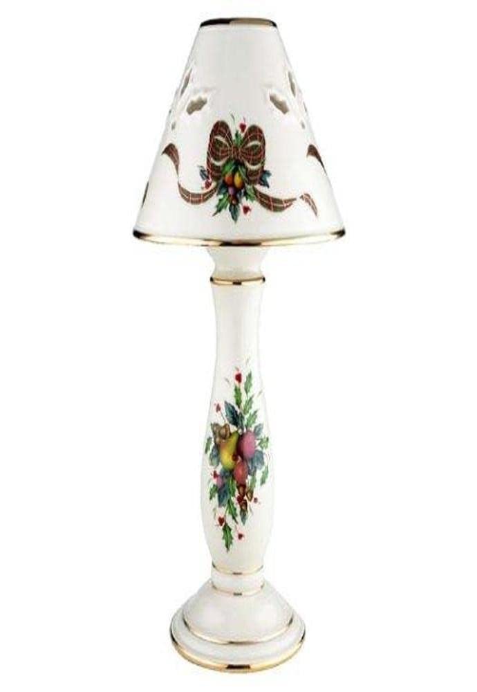 Lenox Holiday Tartan Candlestick Lamp
