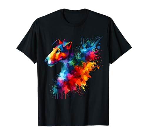 Splash Art Smooth Fox Terrier Smooth Fox Terriers T-Shirt