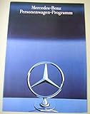  Prospekt Mercedes-Benz Personenwagen Programm ( Baureihe W201 / 124 / S-Klasse 126 / Roadster 107 ) - von 1986 - auf 12 Seiten aufklappbar - deutsche Ausgabe