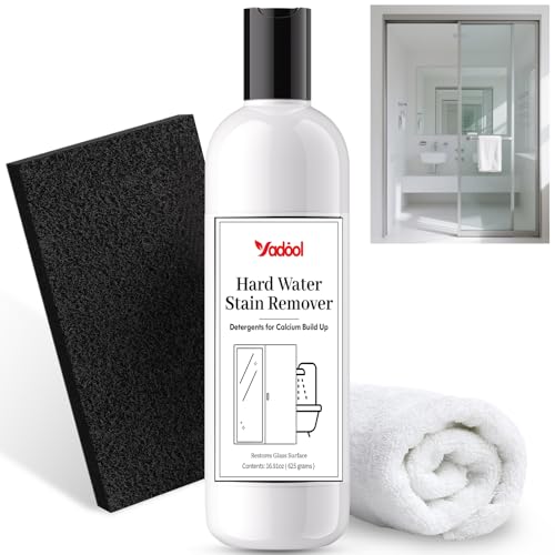 Hard Water Stain Remover, Powerful Shower Glass &...