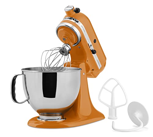 Kitchenaid Ksm150Pstg Artisan Series 5-Qt. Stand Mixer With Pouring Shield - Tangerine #TOP2