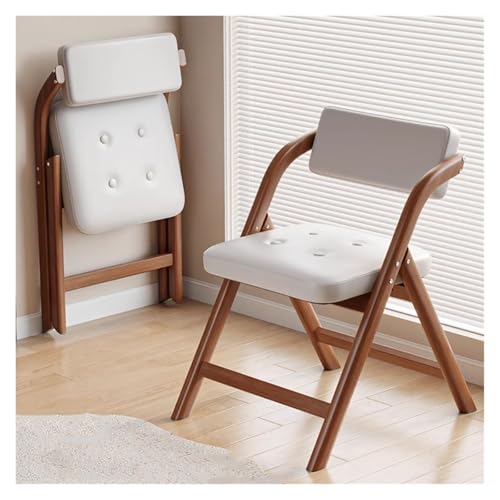 Chaise pliante en bois confortable rembourrée pour accueillir vos invités sans stress
