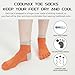 Sunew Toe Socks Men Women, Men's Coolmax Toe Socks Finger Ankle Running Socks Lightweight Breathable Quarter Athletic Socks for Run, Orange 3 Pairs Large