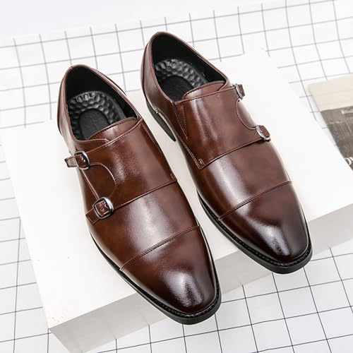 YZABEL Men's Dress Shoes Formal Business, Comfort Shoes for Men, Heightening Effect Business Casual Shoes, Black Leather Shoes for Banquet, Birthday Gifts for Men2