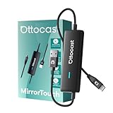 【公式】オットキャスト OTTOCAST Mirror Touch ワイヤレスCarPlayアダプター ミラータッチ スマホ画面全体をカーナビにミラーリング 双方向制御 スマホを大画面に映す 純正有線CarPlay搭載車適合 プラグアンドプレイ カープレイ無線化 接続簡単 低遅延 【技適認証済み】