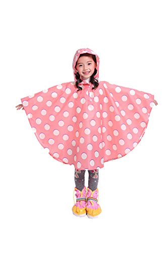 Image of Freesmily Kids Cute Raincoat Waterproof Rain Poncho Jacket Coat for Girls Boys