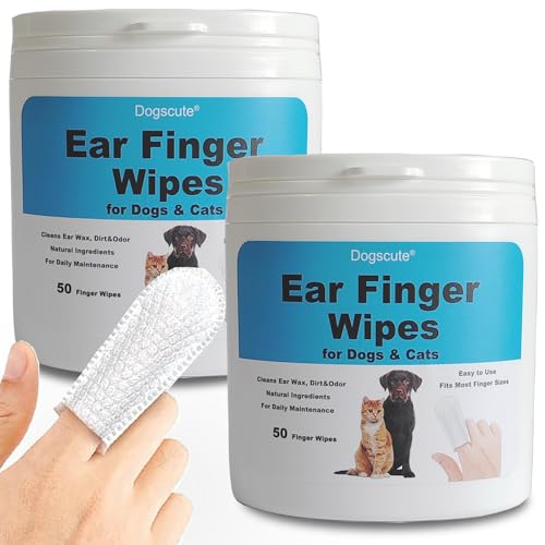 Dog Ear Cleaner Finger Wipes  2 Pack | 100 Count Dog Ear Wipes for Dogs  Cats Gently Remove Ear Wax Dirt  Odor Pet Cleaning Wipes  Cucciolini Doodles Dog ear cleaner finger wipes  2 pack | 100 count dog ear wipes for dogs  cats gently remove ear wax dirt  odor pet cleaning wipes   cucciolini doodles