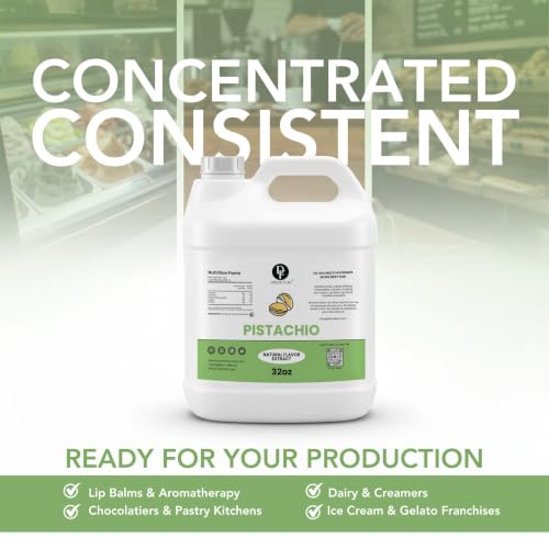 Image of Dolce Flav Natural Pistachio Flavoring Concentrate | Water Soluble | 32 Fl Oz