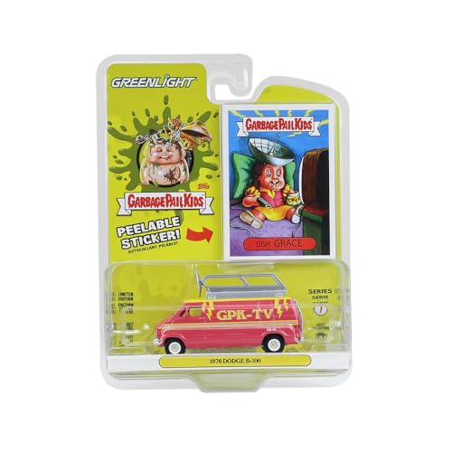 Greenlight 1:64 Garbage Pail Series 7 Dodge B-100 miniatura 1