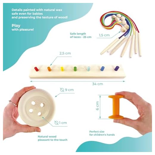Ulanik Rainbow Sorting Lacing Game for Toddlers