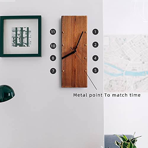 Kolymax Wooden Wall Clock Silent Non-Ticking thumb #2