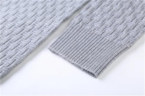 Men's V-Neck Slim Sweater Simple Fall Long Sleeve Thin Knitted Pullover Casual Fitted Jumper Top3