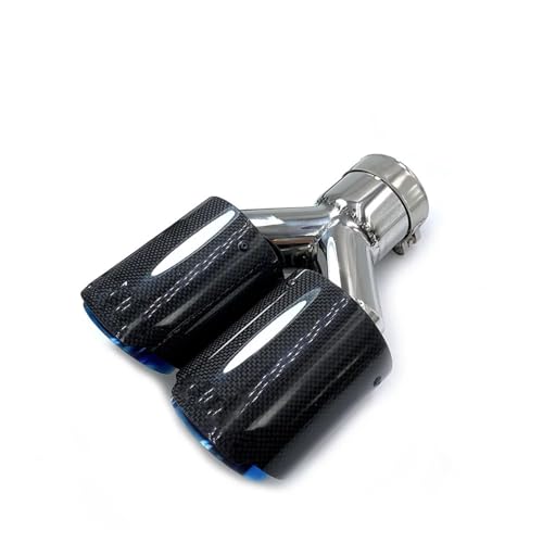 Silencieux carbone bleu 60mm pour rénover l'échappement de votre E90