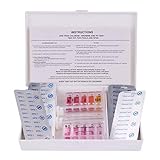 Précision avec pastilles DPD1 et PhenolRed : Mesurez chlore libre, brome et pH en toute simplicité. Parfait pour équipements aquatiques personnels.