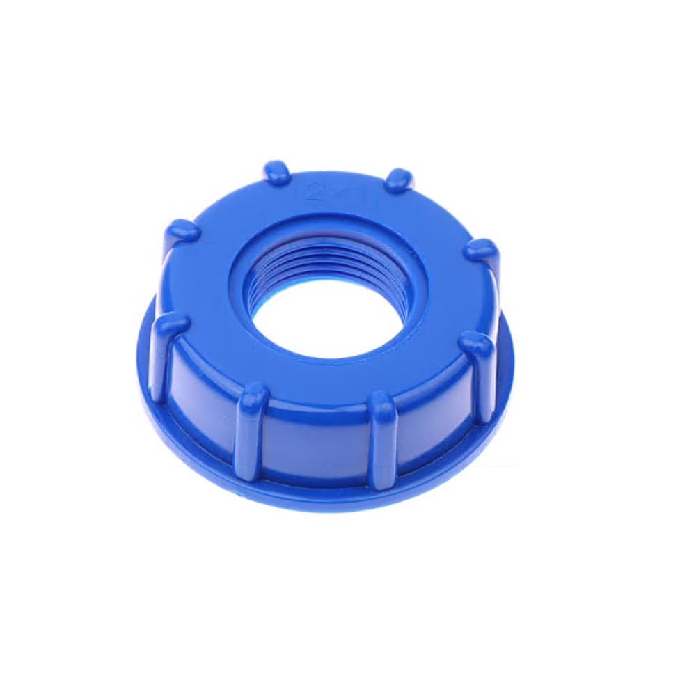 S60x6 IBC Water Tank Reducing Adapter Tote Adapter to 1/2Inch 3/4Inch 1Inch Garden Hose Gallon Water Tank Adapter (1 INCH)