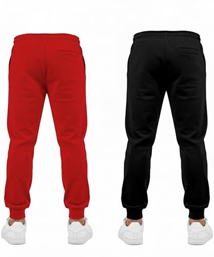 Image of KYDA KIDS 100% Cotton Track Pants for Boys | Premium Printed Soft Single Jersey Fabric | Elastic Waist Loose Fit Summer Full Length with Rib Hem (Pack of 2)