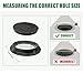 Natotela Round 12in Manhole Cover and Frame,10.4in Clear Opening Size,FRP Recessed Solid Top Cover, Replacement Septic Tank Cover and Base for yard,Reinforced Sewage Basin Cover(overall size 16in)