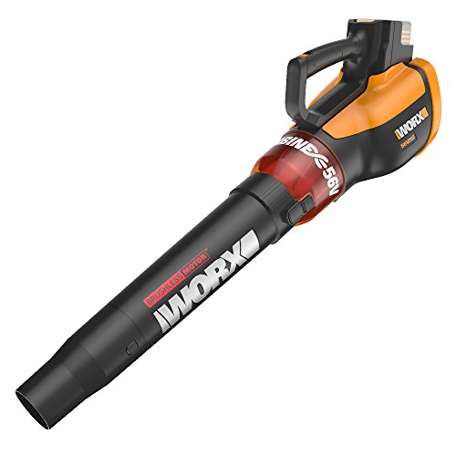 WORX WG591.9 TURBINE 56V Cordless Battery-Powered Leaf Blower with Brushless Motor & TURBO Boost (Tool Only)